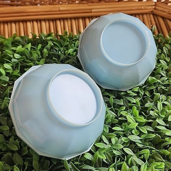 2 Vintage 1950's Blue Powder Celluloid Boxes With Decorative Lids Coquette Bride - Picture 6 of 9